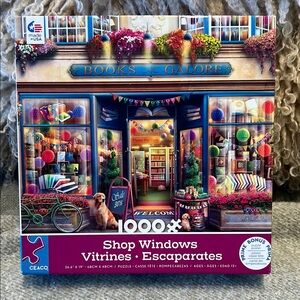 Ceaco Shop Windows Books Galore 1000 Piece Jigsaw Puzzle SALE 🔴3/$25!